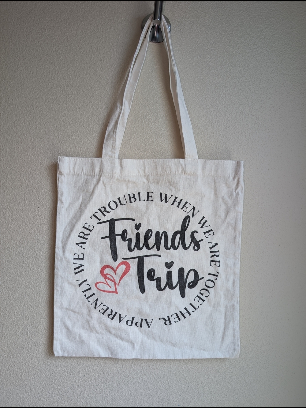 Cute 'Friends Trip' Canvas Tote Bag